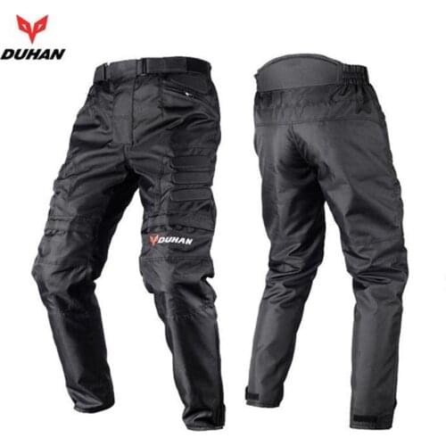 DUHAN Mens Windproof Motorcycle Enduro Riding Trousers Motocross Off-Road Racing Sports Knee Protective Sports Pants