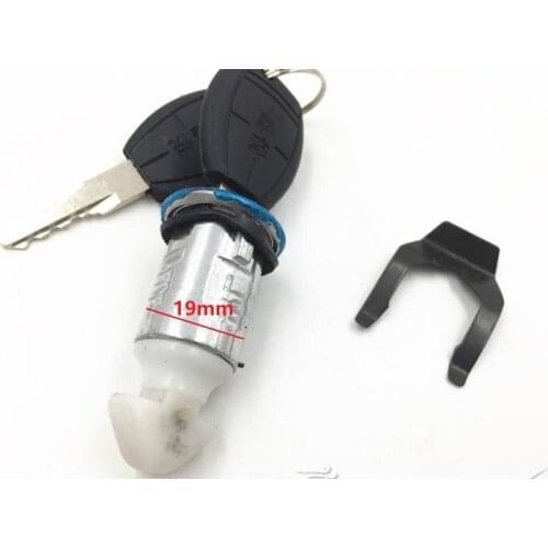 Motorcycle toolbox Lock kit with clip for Chinese GY6 QJ Keeway scooter motor spare part