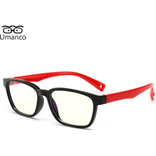 2021 New Children Kids Glasses For Computer Screen Frame Silicone Flexiable Anti Blue Light TPEE Eyeglasses For Boys Girls