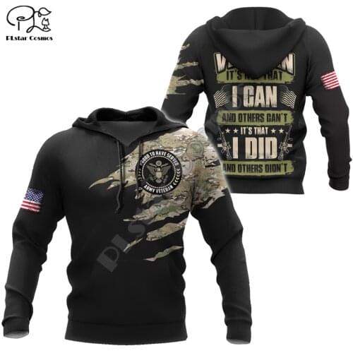NewFashion Newest USA Eagle Military Army Suits Soldier Veteran Camo Pullover 3DPrint Men/Women Harajuku Funny Casual Hoodies C9
