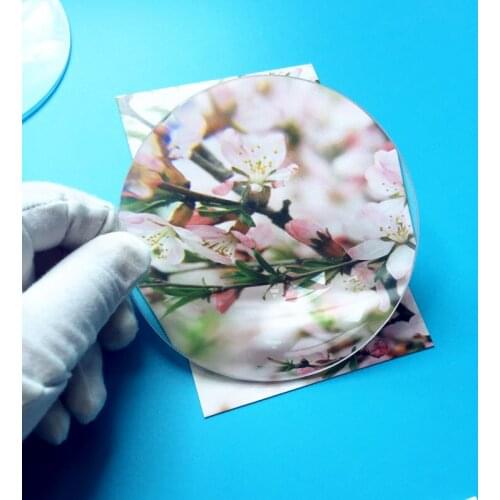 Optical lens Fresnel lens Diameter 200 mm Focal length 80 mm 85 mm 100 mm plastic Condenser lens Plane magnificat fresnel lens