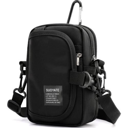 Waist Pack Mens Casual Travel Purse Waterproof Belt Zipper Tactical Outdoor Fanny Pack Phone Pocket Chest Sling Bag