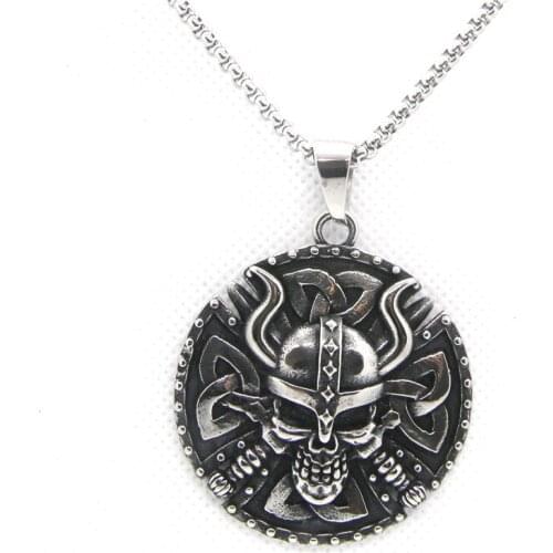 Rany&Roy Newest Devil Skull Pendant 316L Stainless Steel Biker Fashion Ghost Skull Pendant