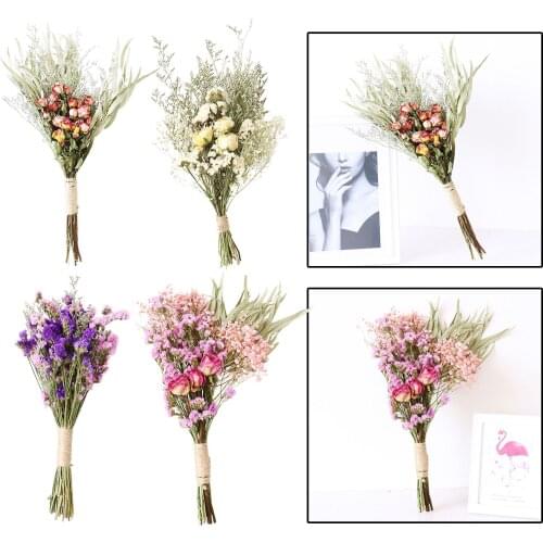 Romantic Natural Dried Bouquet for DIY Home Vase Wedding Party Photo Prop Decor Home Table Centerpieces Wedding