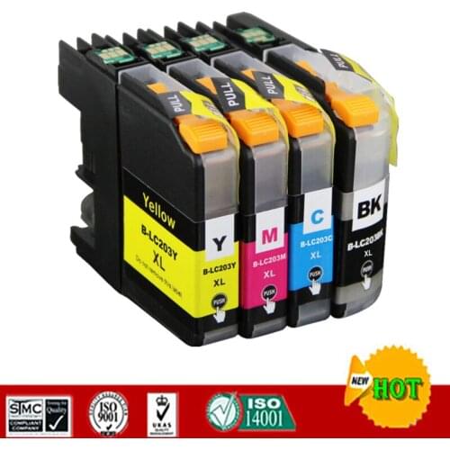 Compatible For Borther LC203 LC201 Ink Cartridge For Borther MFC-J885DW J460DW J480DW J485DW J680DW J880DW etc