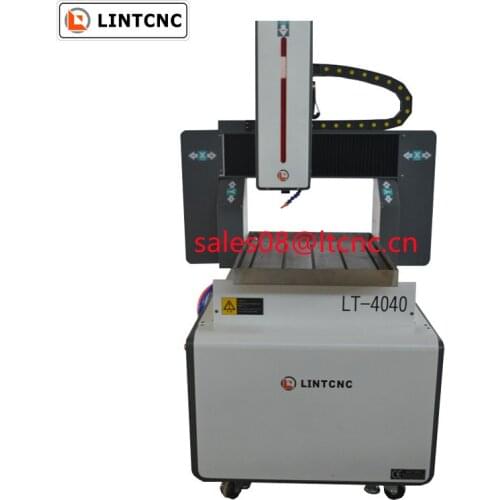 Aluminum drilling machine small size cnc router 4040 400*400mm with water cooling system