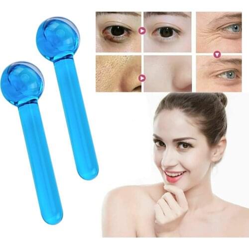 Glass Massage Roller Ice Wave Ball Beauty Salon Energy Eye Handmade Massage Hockey Ball Q9N3