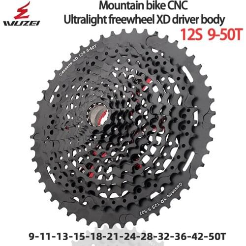 WUZEI MTB 12 Speed 9-50T XD Cassette mountain mtb bike Ultralight freewheel kaset for SRAM XD K7 bicycle parts Accessories