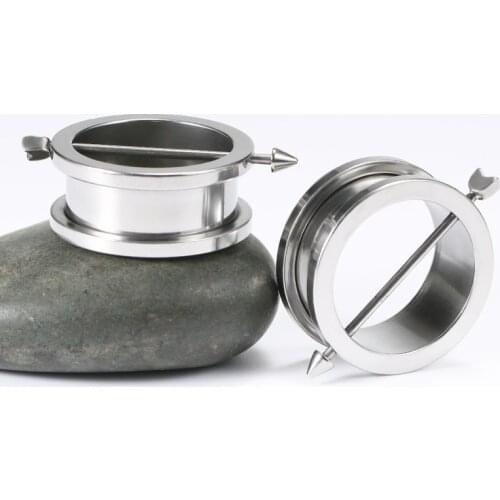 1 Pair STAINLESS STEEL Ear Plugs and Tunnels Punch Arrow Gauges Earrings Men Women Stretcher Flesh Tunnel Expanders Body Jewelry