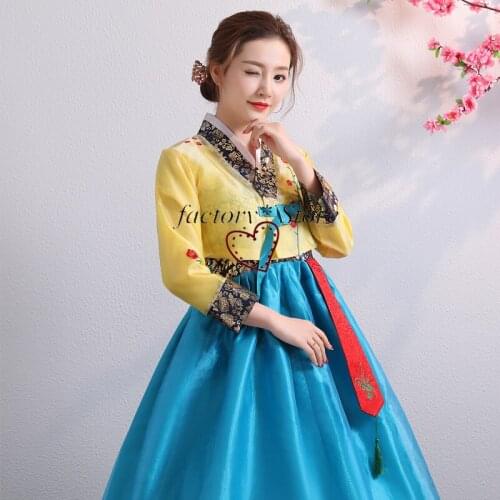 Hanbok Female Dance Fit the Costume Suit Korean Costume Traditional Ms. Court of Korea National Chorus Stage Costumes