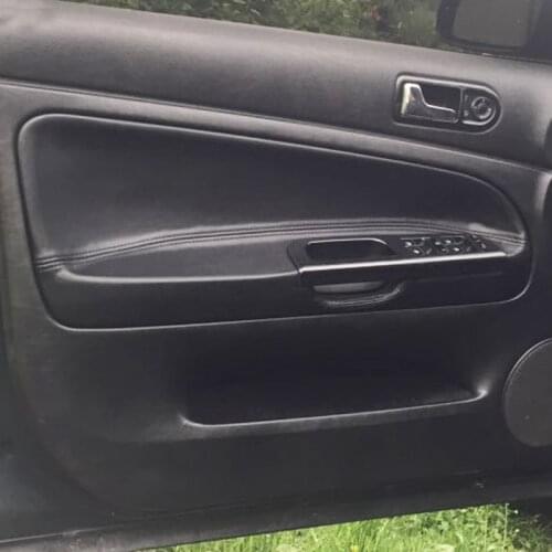 For VW Passat B5 1998 1999 2000 2001 2002 2003 2004 2006 2006 4pcs microfiber leather door armrest panel cover trim accessories