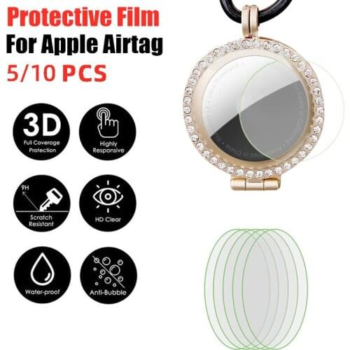 5/10 PCS Transparent Hydrogel Film For Airtags Tracking Protective Film For Apple Airtag Locator HDSoft Protector Not Glass NEW
