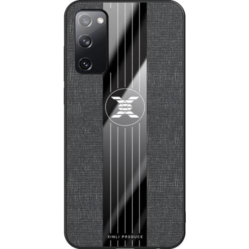 A01 CORE for Samsung Galaxy Note 20 Ultra S20 FE Plus S10 A71 Cloth Pattern Magnetic Invisible Ring Car Holder Matte Case Cover