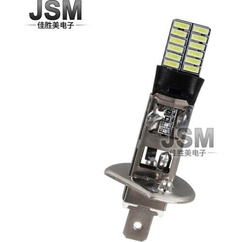 Automobile Led Fog Lamp H1 4014 24smd Automobile Fog Lamp 24led Front Fog Bulb H3 / H1 Bulb Motorcycle 12v Led Light