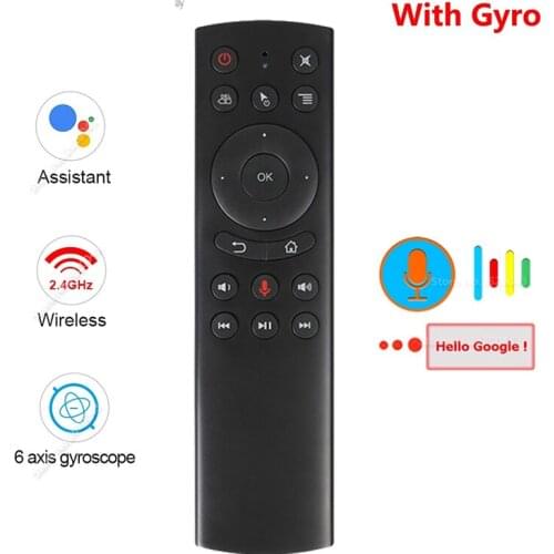 Wireless Air Mouse Voice Control Smart Home 2.4G G20S Keyboard IR 433 mhz Remote Control For Android TV Box PC Netflix Youtube