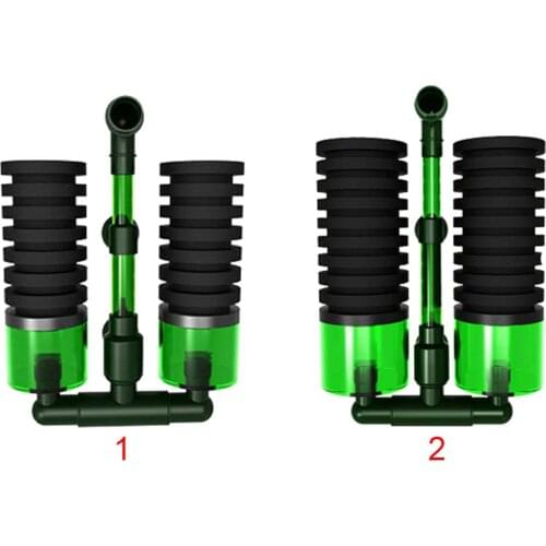 Biochemical Sponge Filter Double Head Sponges Practical Foam Filter Aquarium Sponge Filter High Quality Fish Tank Equipment