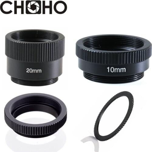 C-CS Mount CCTV Lens Adapter Ring Extension Tube 20mm 10mm 5mm 0.5mm 1mm 2mm C to CS Suit for CCTV Security Camera Photo