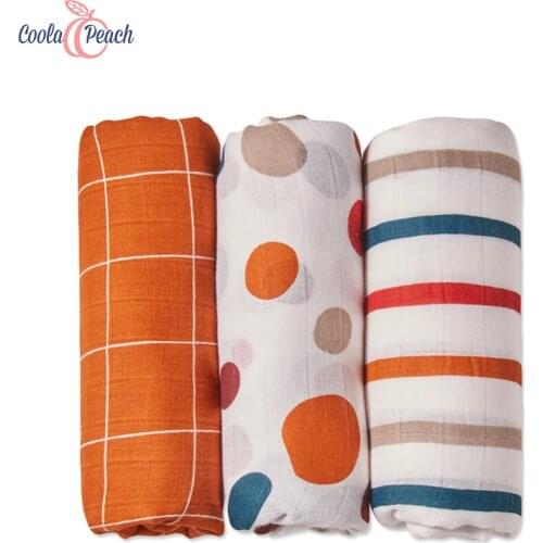Coola Peach Baby Muslin Diapers