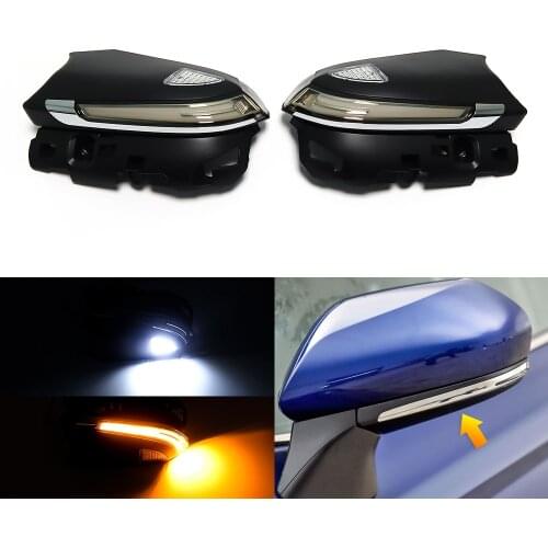 Dynamic Turn Signal Light Parking Puddle LED Side Mirror Sequential Indicator Trim For Toyota Camry C-HR CHR 2018 2019 Prius PHV