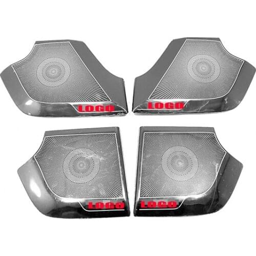 For Honda CR-V CRV 2017 18 19 2020 Car Door Speaker Audio Horn Cover Trim Sticker Stainless Steel Car styling Accessories 4pcs
