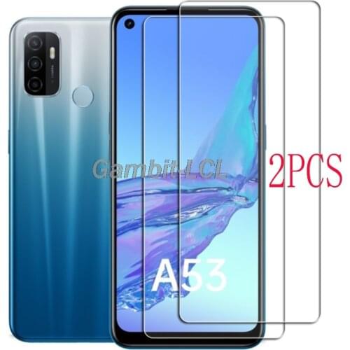 For OPPO A53 6.5" Tempered Glass Protective FOR OPPO A53 2020 CPH2127 Screen Protector Phone cover Film