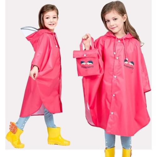 Kids Raincoat Boys Girls Rain Jackets Baby Rain Coat With Hood Waterproof Clothes Girls Toddler Jacket Childrens Rainwear