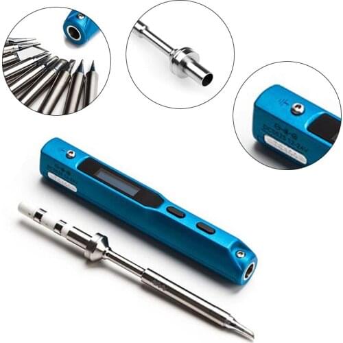 Hot Sale High Performance Mini 65W Programmable TS100 Electric Soldering Iron Digital LCD Easy-dismount Design Power Tools