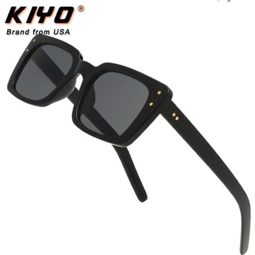 KIYO Brand 2020 New Women Men Square Polarized Sunglasses PC Classic Sun Glasses High Quality UV400 Driving Eyewear 3840