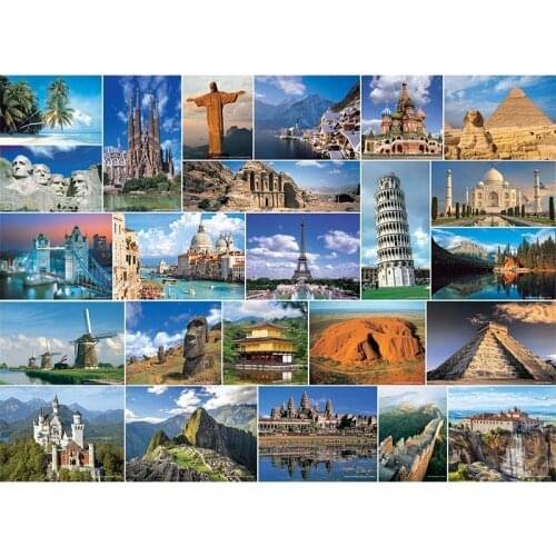Adults 4000 pieces of landscape collection, jigsaw, adult decompression, childrens puzzle toys, entertainment birthday gifts