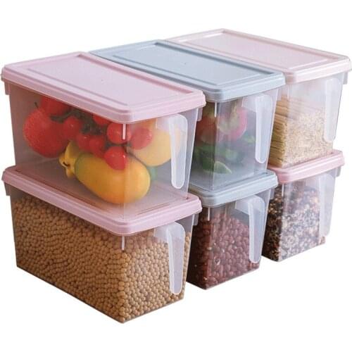 Kitchen Plastic Storage Box Fresh-Keeping Box Refrigerator Fruit Vegetable Drain Crisper Kitchen Food Container storage box