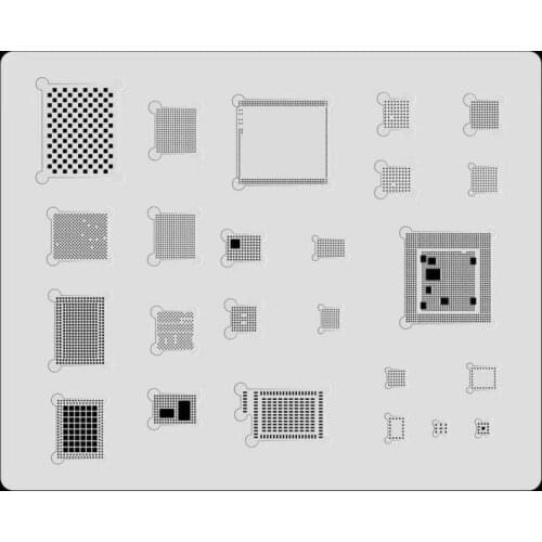 MJ 3D Steel BGA Stencil Kit For iphone XS MAX XR 11 pro max CPU/RAM/power/WiFi/U2 IC Solder Template A10 A11 A12 A13 Reballing