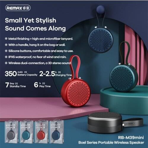 New portable outdoor metal bluetooth speaker TWS stereo subwoofer wireless HD call IPX6 waterproof sports speaker music player