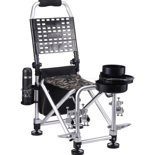 New fishing chair 2019 thick multi-function stepless lift fishing chair folding fishing bench fishing chair