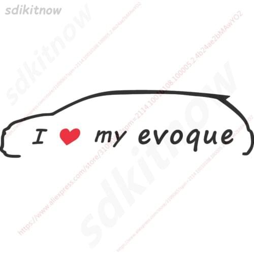 28x8cm I love my car Decal Waterproof Sticker Auto Styling Door Window Decoration For RANGE ROVER evoque accessories