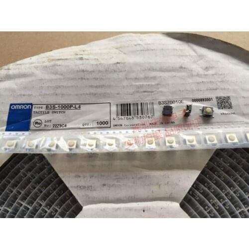 Omron OMRON imported B3S-1000P four-foot patch waterproof and dustproof 6*6*4.3 touch button switch