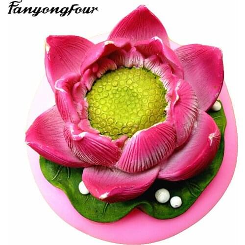 Peony flowers, lotus flowers Silicone Mold Cake Decorating Fondant Impression Flower Sugarcraft Cake Mold Wedding Decor