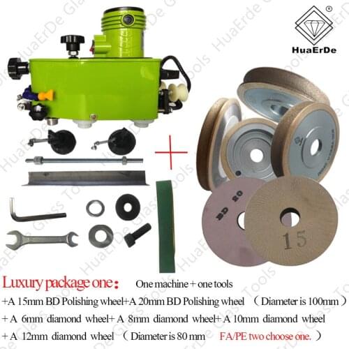 Luxury package of portable electric edger With diamond wheel and polishing wheel