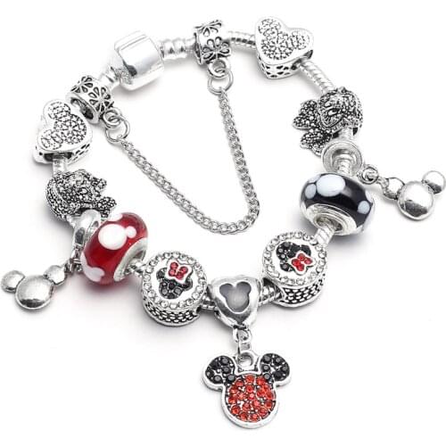 Szelam 2020 Fashion Jewelry Charm Bracelets & Bangles Red DIY Beads Bracelets for Women Pulseras SBR190112