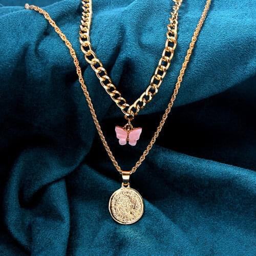 Boho Vintage Multi-layer Coin Choker Necklace For Women Gold Color Fashion Portrait Pendant Necklace Collar Party Jewelry Gifts