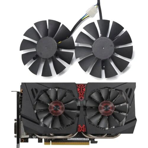 75mm T128010SH 12V 0.25A VGA Fan For STRIX GTX 960 GTX950 GTX 750TI R9 370 R9 285 Video Card Cooling Fan