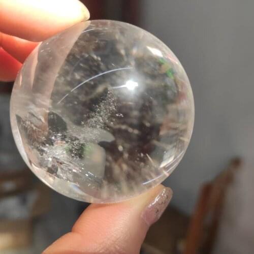 1pcs Natural white crystal ball Crystal Sphere Ball Healing 3-4cm