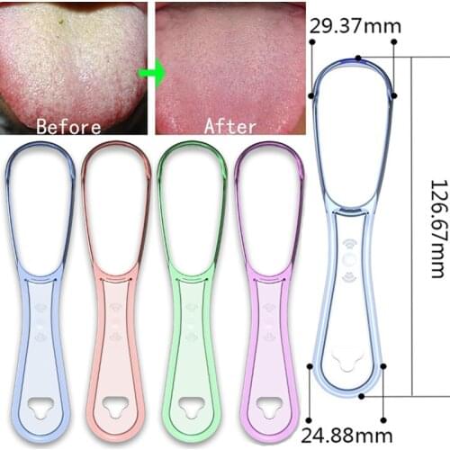 1pcs Tongue Brush Cleaning The Surface of Tongue Oral Cleaning Brushes Tongue Scraper Cleaner Fresh Breath Health