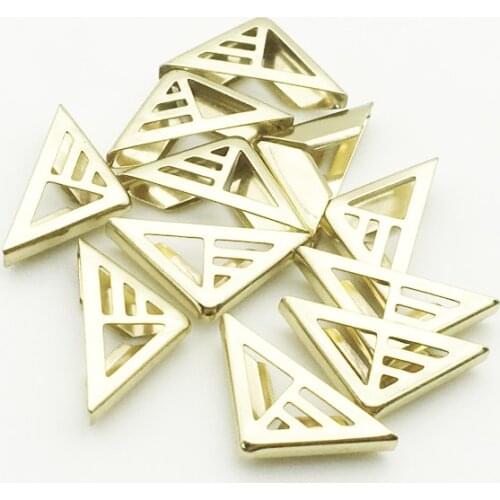 100PCS 16X16X4mm Metal Gold Corners For Books Scrapbooking Photo Albums Menus Corner Protectors Metal Crafts DIY Ornament SC140