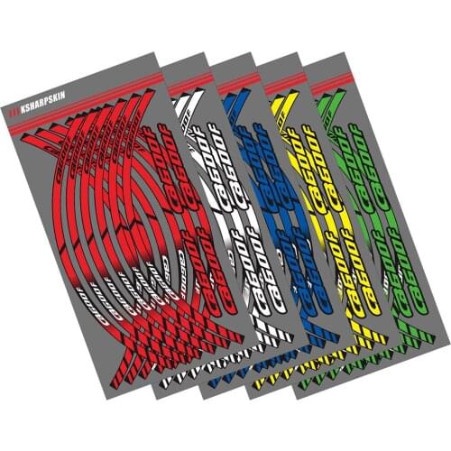 12 X Motorcycle Styling Wheel Hub Tire Reflective Sticker moto Car Decorative Stripe Decal For HONDA CB600F cb 600f