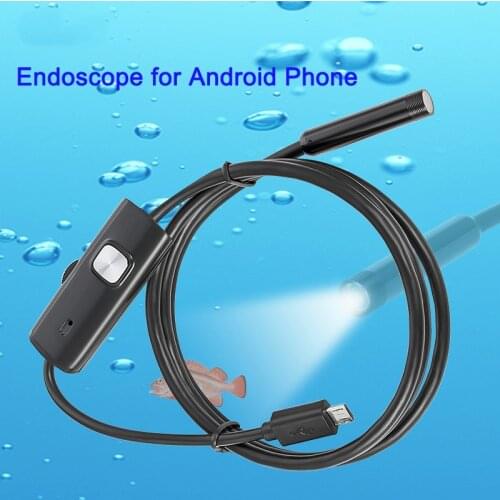2M 1.5M 1M 5.5mm 7mm Endoscope for Android Phone USB Mini Camera Waterproof 6 LED Borescope Car Inspection Camera for PC