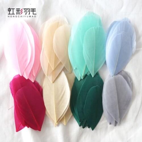 20pcs DIY Dyed Goose Feather Rainbow Feather Balloon Fill Wedding Dress DIY Decorative Accessories Feathers