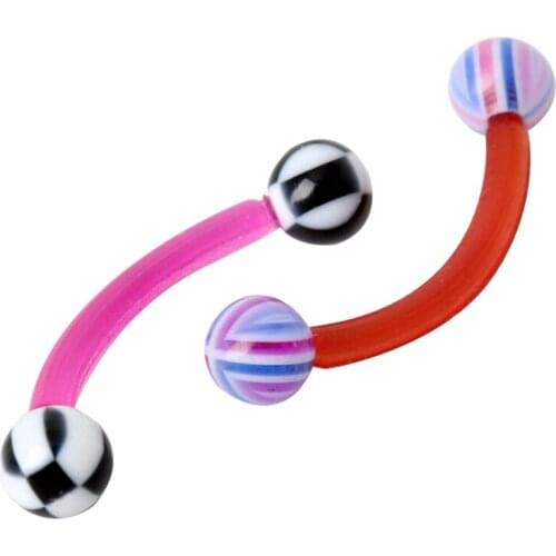 80x 8 Type Body Piercing Jewelry Tongue Belly Lip Eyebrow Nose Barbell Ear Rings W0YA