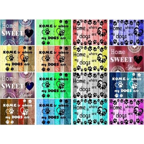 Diamond Embroidery Home Sweet 5D Diy Diamond Painting Dog Landscape Cross Stitch Full Rhinestone Mosaic Needlework WDY