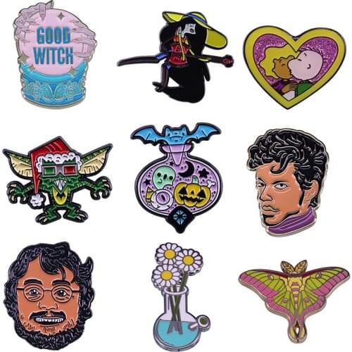 Anime Movies Ghost Hard Enamel Pins Boys Brooches Women Men Lapel Badges Backpack Collar Fashion Jewelry Gifts For Kids Friend