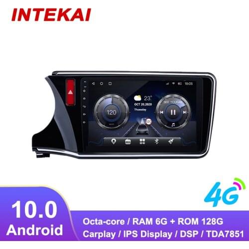 10.1"Android 10.0 Car Radio GPS Navigation autoradio multimedia player for honda city LHD 2014 2017 head unit stereo
